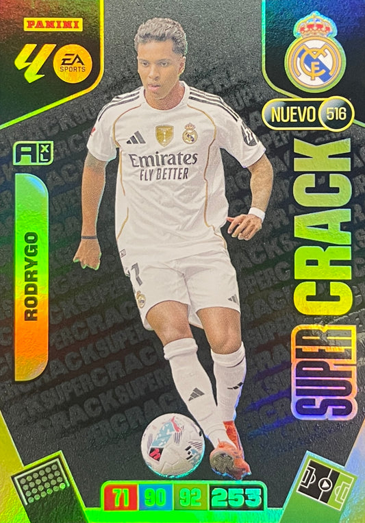 Rodrygo Supercrack (516)  - Adrenalyn XL LaLiga 2025/2026