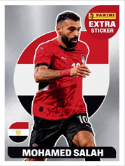 Mohamed Salah Extra Sticker Plata (EXT31) - Sticker World Cup 2026
