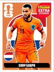 Cody Gakpo Extra Sticker Bronce (EXT54) - Sticker World Cup 2026