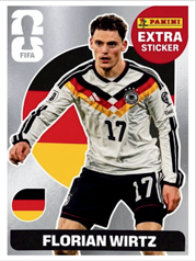 Florian Wirtz Extra Sticker Plata (EXT43) - Sticker World Cup 2026