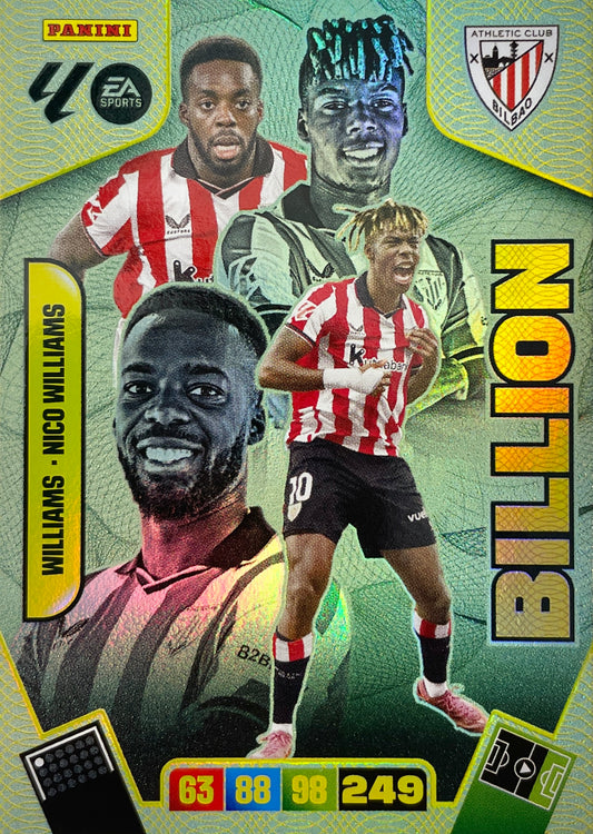 Williams - Nico Williams Billion (B1)  - Adrenalyn XL LaLiga 2025/2026