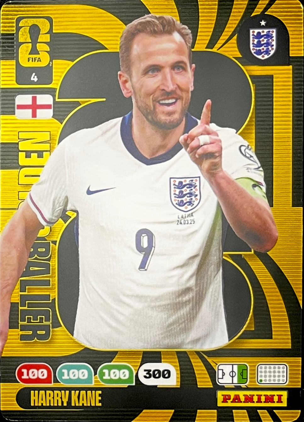 Kane Golden Baller (4)  - Adrenalyn XL World Cup 2026