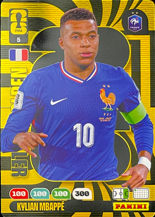 Mbappé Golden Baller (5)  - Adrenalyn XL World Cup 2026
