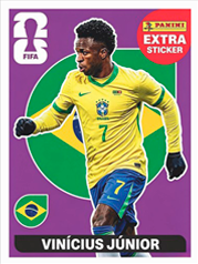 Vinícius Júnior Extra Sticker Base (EXT9) - Sticker World Cup 2026