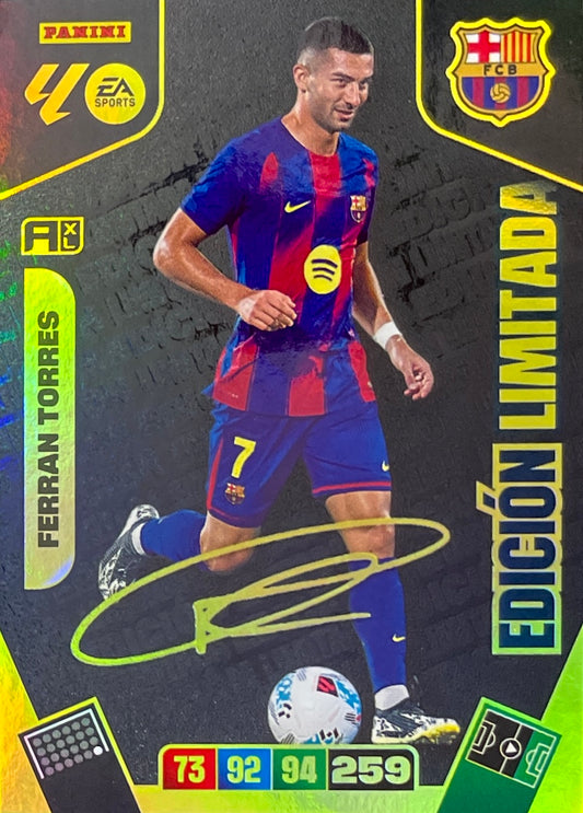 Ferran Torres Edición Limitada Firmada (EL20F)  - Adrenalyn XL LaLiga 2025/2026