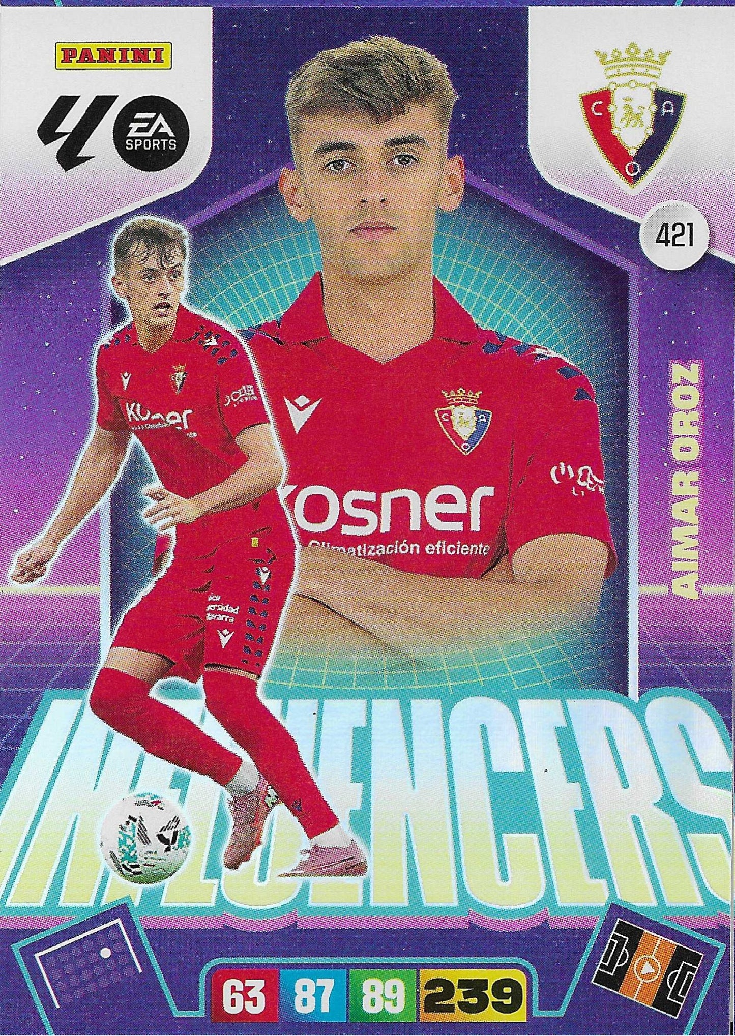 Aimar Oroz Influencer (421)  - Adrenalyn XL 2025/2026