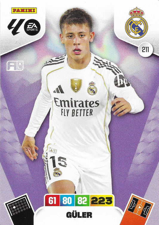 Guler Básica (211)  - Adrenalyn XL LaLiga 2025/2026