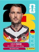 David Raum Alemania (GER4) - Sticker World Cup 2026