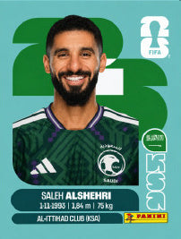 Saleh Al Shehri Arabia Saudí (KSA19) - Sticker World Cup 2026