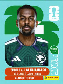 Abdullah Al Khaibari Arabia Saudí (KSA11) - Sticker World Cup 2026