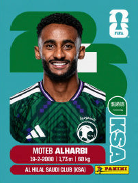 Moteb Al Harbi Arabia Saudí (KSA7) - Sticker World Cup 2026