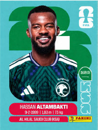 Hassan Al Tambakti Arabia Saudí (KSA8) - Sticker World Cup 2026
