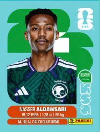 Nasser Al Dawsari Arabia Saudí (KSA12) - Sticker World Cup 2026