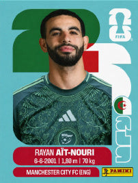 Rayan Aït-Nouri Argelia (ALG5) - Sticker World Cup 2026