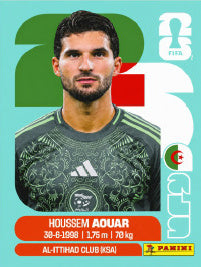 Houssem Aouar Argelia (ALG9) - Sticker World Cup 2026