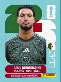 Ramy Bensebaini Argelia (ALG3) - Sticker World Cup 2026