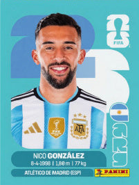 Nico González Argentina (ARG16) - Sticker World Cup 2026