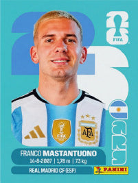 Franco Mastantuono Argentina (ARG15) - Sticker World Cup 2026