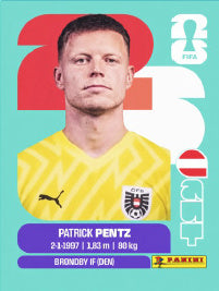 Patrick Pentz Austria (AUT3) - Sticker World Cup 2026