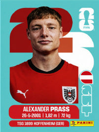 Alexander Prass Austria (AUT9) - Sticker World Cup 2026