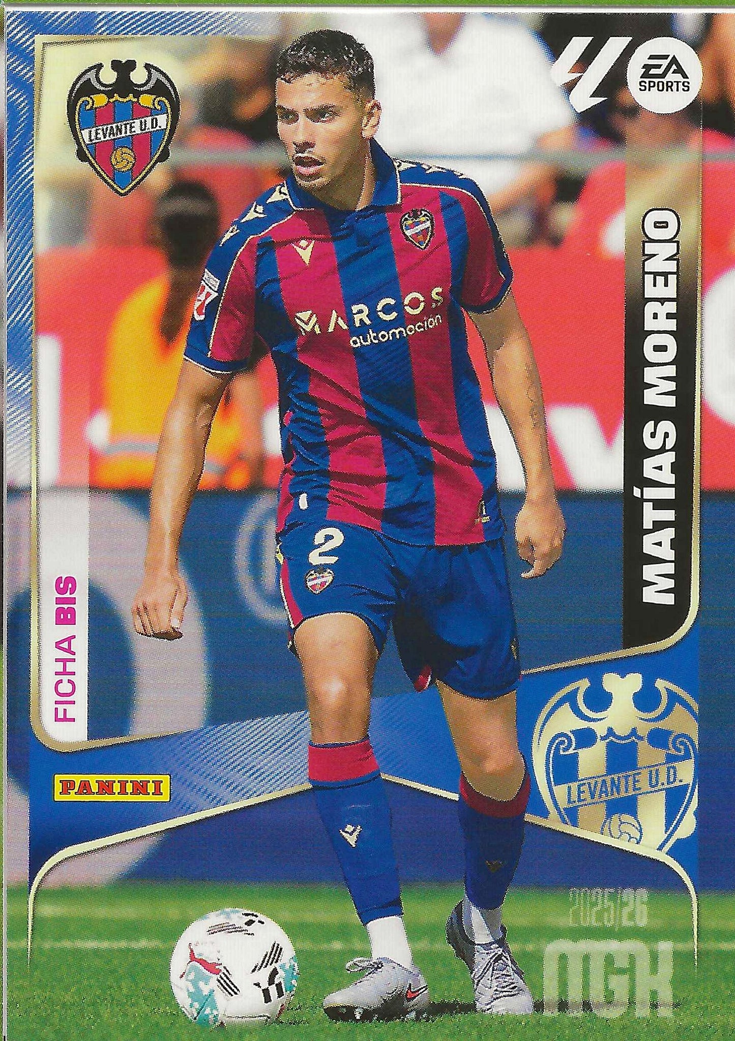 Matías Moreno Ficha Bis (203BIS)  - Megacracks 2025/2026