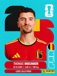 Thomas Meunier Bélgica (BEL8) - Sticker World Cup 2026