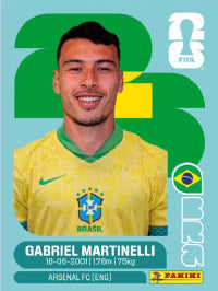 Gabriel Martinelli Brasil (BRA18) - Sticker World Cup 2026