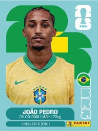 João Pedro Brasil (BRA16) - Sticker World Cup 2026