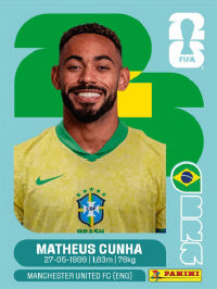 Matheus Cunha Brasil (BRA17) - Sticker World Cup 2026