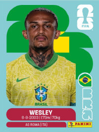 Wesley Brasil (BRA8) - Sticker World Cup 2026