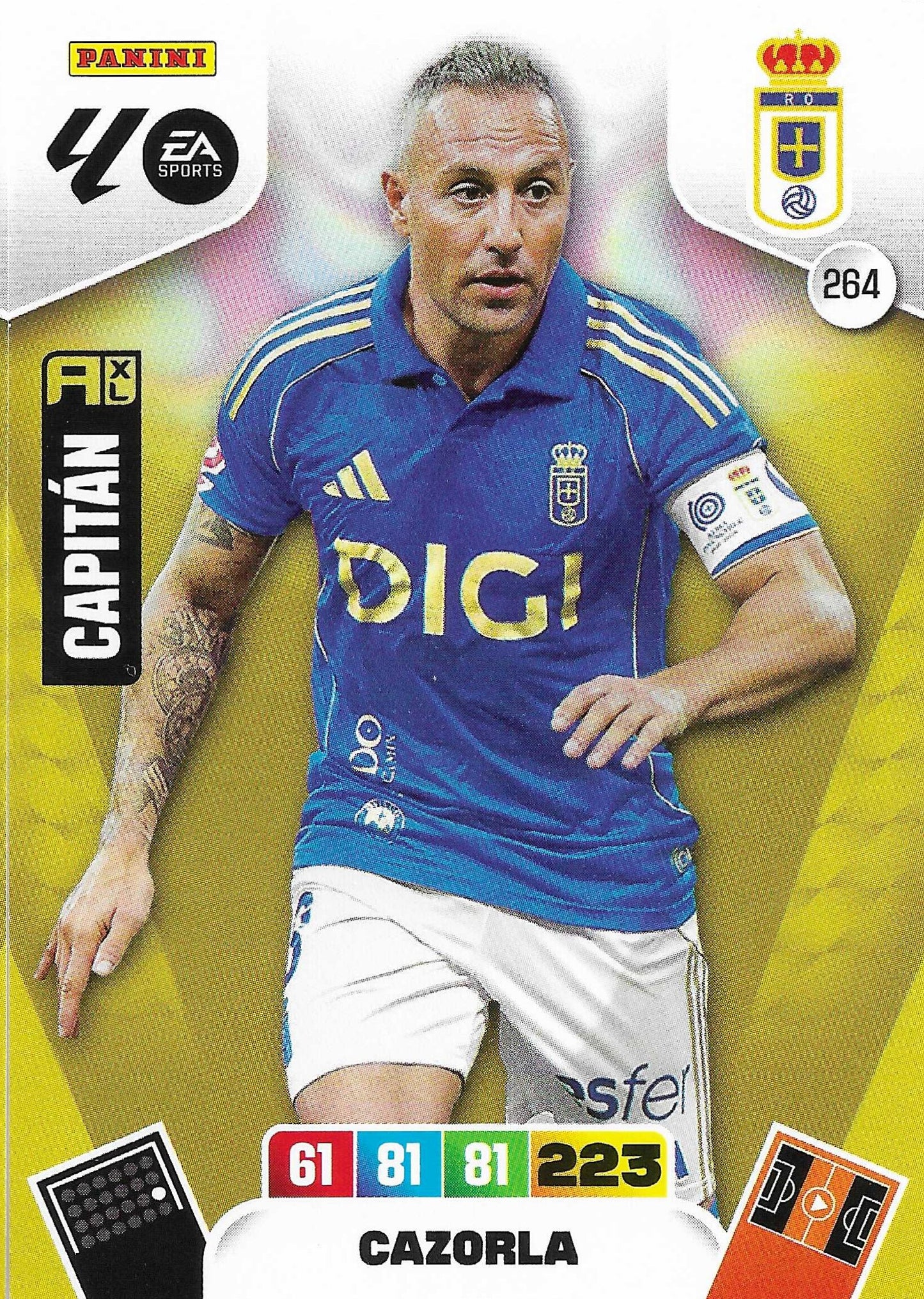 Cazorla Básica (264)  - Adrenalyn XL LaLiga 2025/2026