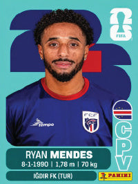 Ryan Mendes Cabo Verde (CPV17) - Sticker World Cup 2026