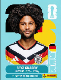 Serge Gnabry Alemania (GER16) - Sticker World Cup 2026