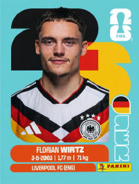 Florian Wirtz Alemania (GER11) - Sticker World Cup 2026