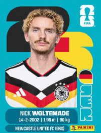 Nick Woltemade Alemania (GER20) - Sticker World Cup 2026