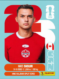 Niko Sigur Canadá (CAN16) - Sticker World Cup 2026