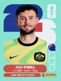 Aiden O'Neill Australia (AUS14) - Sticker World Cup 2026