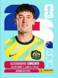 Alessandro Circati Australia (AUS5) - Sticker World Cup 2026