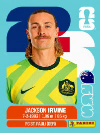 Jackson Irvine Australia (AUS11) - Sticker World Cup 2026