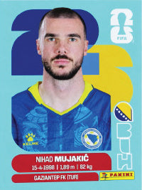 Nihad Mujakić Bosnia Y Herzegovina (BIH6) - Sticker World Cup 2026