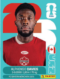 Alphonso Davies Canadá (CAN3) - Sticker World Cup 2026
