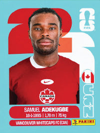 Samuel Adekugbe Canadá (CAN5) - Sticker World Cup 2026
