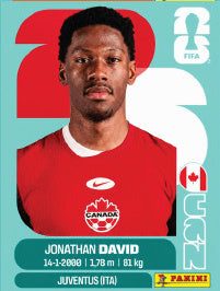 Jonathan David Canadá (CAN20) - Sticker World Cup 2026