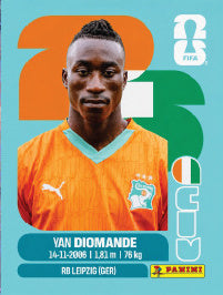 Yan Diomande Costa De Marfil (CIV18) - Sticker World Cup 2026