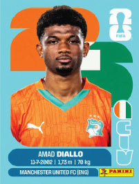 Amad Diallo Costa De Marfil (CIV15) - Sticker World Cup 2026