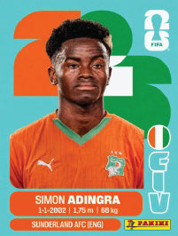 Simon Adingra Costa De Marfil (CIV17) - Sticker World Cup 2026