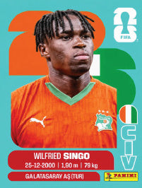 Wilfried Singo Costa De Marfil (CIV4) - Sticker World Cup 2026