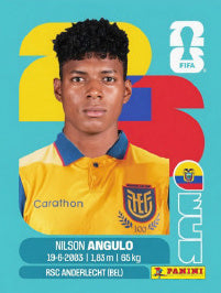 Nilson Angulo Ecuador (ECU17) - Sticker World Cup 2026