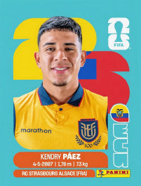 Kendry Páez Ecuador (ECU11) - Sticker World Cup 2026