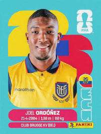 Joel Ordóñez Ecuador (ECU8) - Sticker World Cup 2026